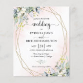 Roze uitnodiging voor een blinde weddenschap (Voorkant)