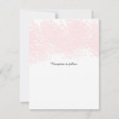 Roze uitnodiging voor een ononderbroken huwelijk (Achterkant)