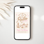 Roze uitnodiging voor eerste rodeo
