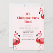 Roze uitnodiging voor kerstfeestdagen met kerstfee (Voorkant)