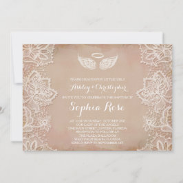 Roze  uitnodiging voor religieuze overtuiging