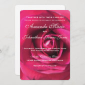 Roze uitnodiging voor weddenschappen (Voorkant / Achterkant)