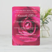 Roze uitnodiging voor weddenschappen (Staand voorkant)