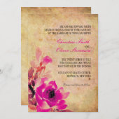  roze uitnodiging voor weddenschappen (Voorkant / Achterkant)