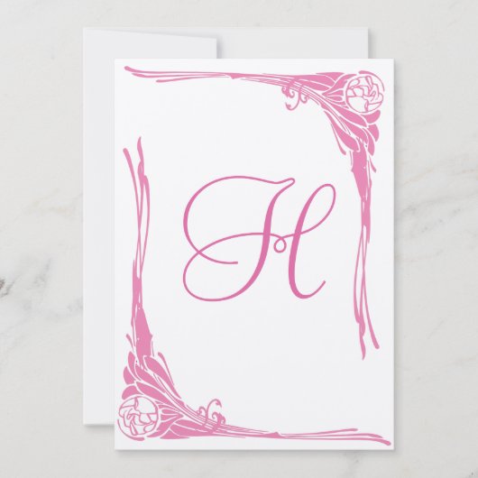  roze uitnodiging voor weddenschappen (Voorkant)