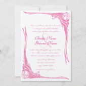  roze uitnodiging voor weddenschappen (Achterkant)