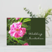 Roze uitnodiging voor weddenschappen (Staand voorkant)