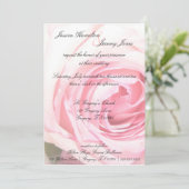 Roze uitnodiging voor weddenschappen (Staand voorkant)