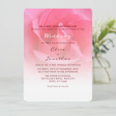 Roze uitnodiging voor weddenschappen (Staand voorkant)