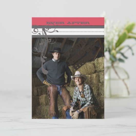 Roze  uitnodigingen voor weddenschappen (Staand voorkant)