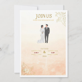 ROZE UITNODIGINGSKAART KAART