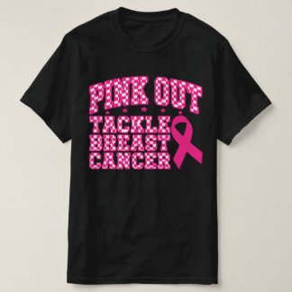 Roze Uitpakken Pak Borstkanker Aan Voetbal Bewust T-shirt