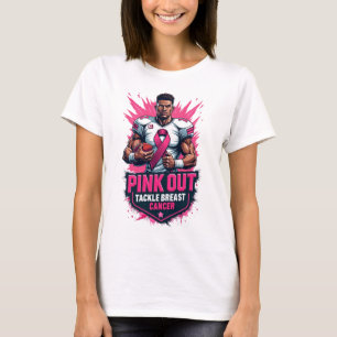 Roze Uitrusting Bestrijd Borstkanker Bewustzijn Vo T-shirt