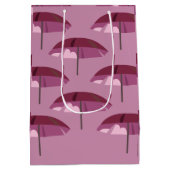Roze Umbrella Medium Cadeauzakje (Achterkant)
