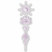 Roze Unalome Groep Sticker (Voorkant)