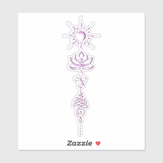 Roze Unalome Groep Sticker (Vel)