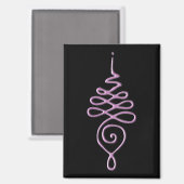 Roze Unalome Magneet (Voorkant / Achterkant)