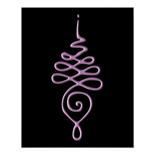 Roze Unalome Perfect Poster (Voorkant)