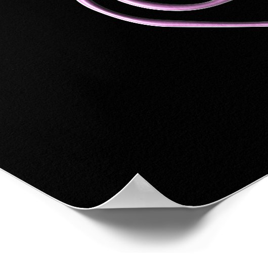 Roze Unalome Poster (Hoek)