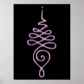 Roze Unalome Poster (Voorkant)