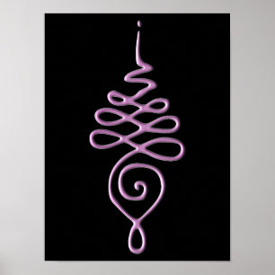 Roze Unalome Poster