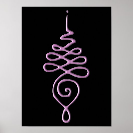 Roze Unalome Poster (Voorkant)
