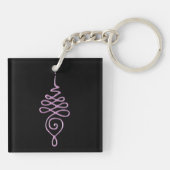Roze Unalome Sleutelhanger (Achterkant)