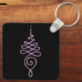 Roze Unalome Sleutelhanger (Achterkant)