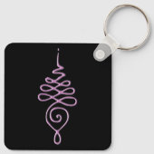 Roze Unalome Sleutelhanger (Achterkant)