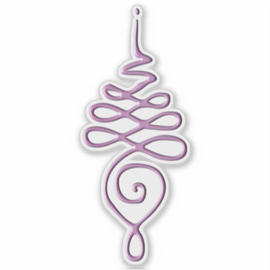 Roze Unalome  Sticker (Voorkant)