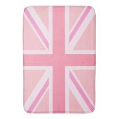 Roze uniale aansluiting/vlaggenontwerp badmat (Voorkant Verticaal)