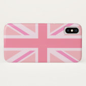 Roze uniale vlag/vlag Case-Mate iPhone case (Achterkant (horizontaal))