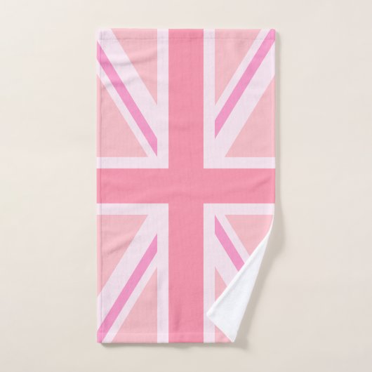 Roze uniale vlag/vlag handdoek (Handdoek)