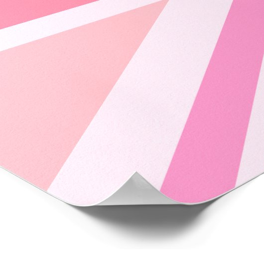 Roze uniale vlag/vlag poster (Hoek)