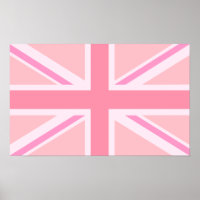 Roze uniale vlag/vlag
