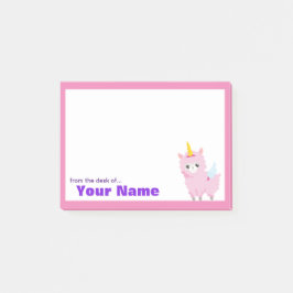 Roze Unicorn - Aangepast Post-it® Notes