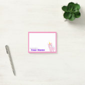 Roze Unicorn - Aangepast Post-it® Notes (Kantoor)