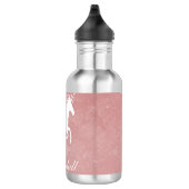 Roze Unicorn - Aangepast Waterfles (Rechts)
