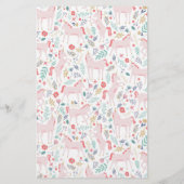 Roze Unicorn - aangepaste artikelen Briefpapier (Achterkant)