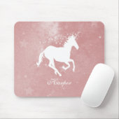 Roze Unicorn Aangepaste Muismat (Met muis)