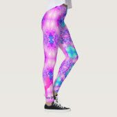 Roze Unicorn Aangepaste naam Leggings Yoga Pants (Rechts)