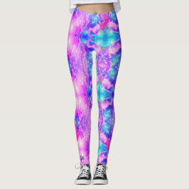 Roze Unicorn Aangepaste naam Leggings Yoga Pants