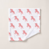 Roze Unicorn Bath Towel Set Bad Handdoek (Wasdoekje)