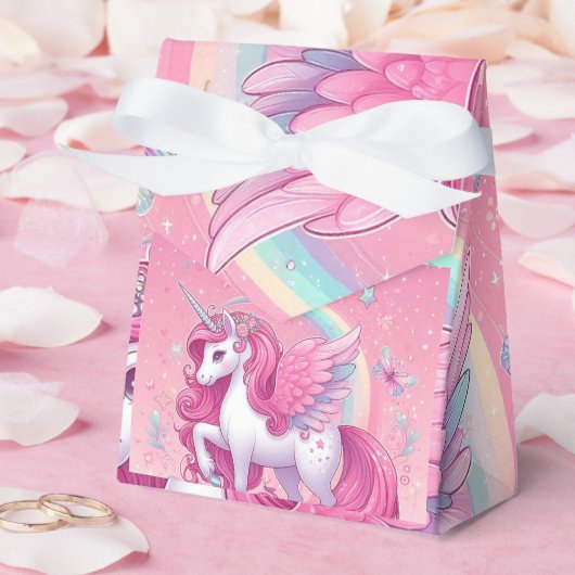 roze unicorn bedankdoosjes (Huwelijk)