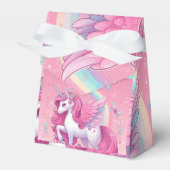 roze unicorn bedankdoosjes (Voorkant Zijde)