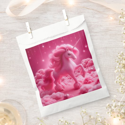 roze unicorn bedankzakje (Geknipt)