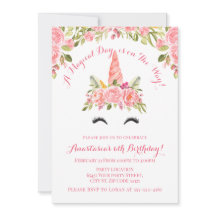  roze Unicorn Birthday