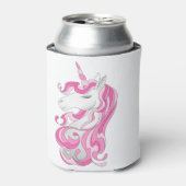 Roze Unicorn Blikjeskoeler (Blikje Voorkant)
