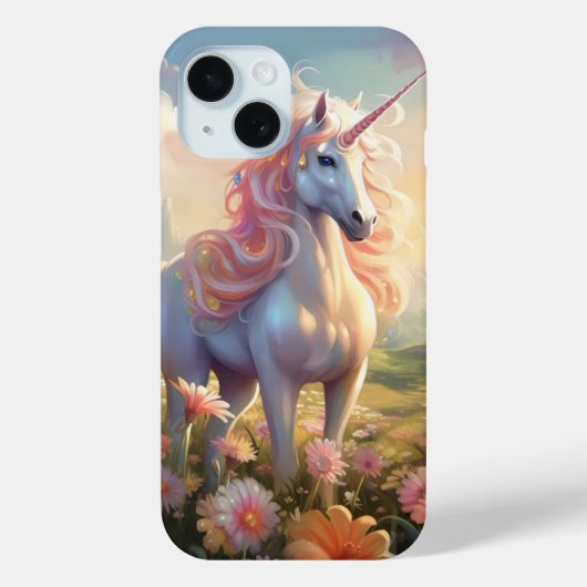 Roze Unicorn Case-Mate iPhone Case (Achterkant)