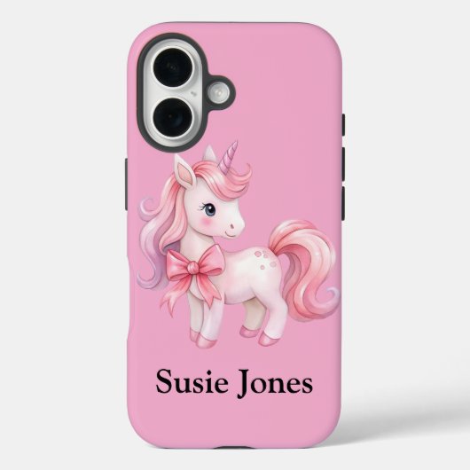 Roze Unicorn Case-Mate iPhone Case (Achterkant)
